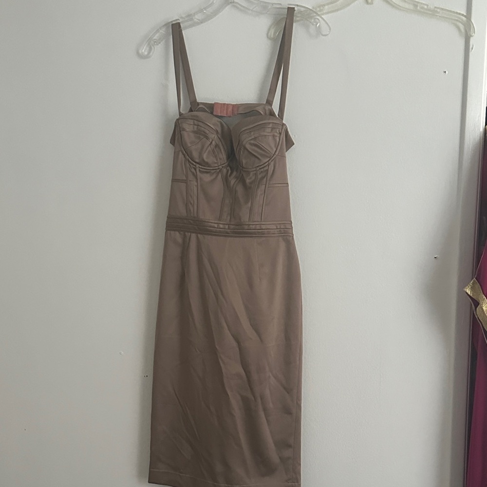 Roberto Cavalli Mauve Midi Dress